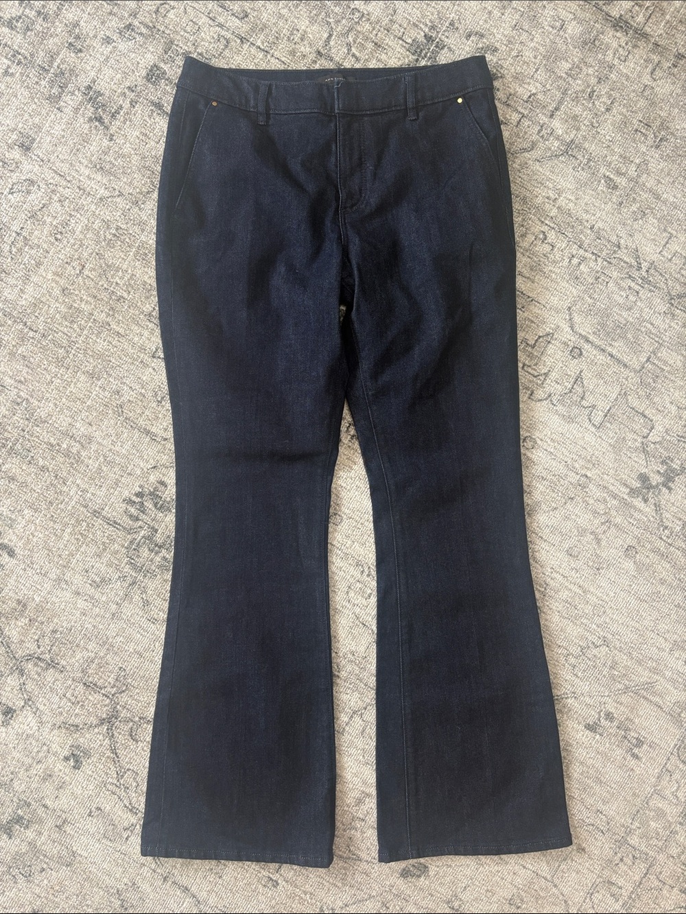 Ann Taylor Dark Blue Wide Leg Jeans